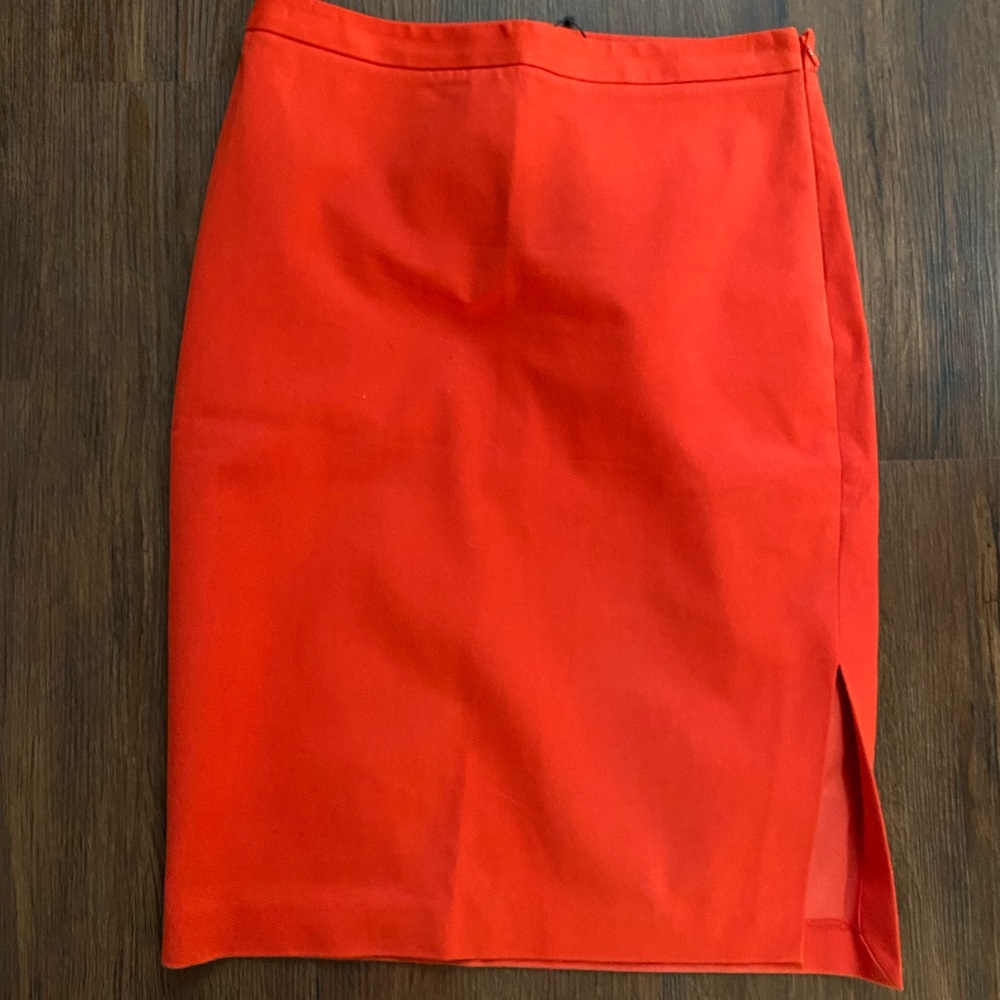 Banana Republic Orange Pencil Skirt